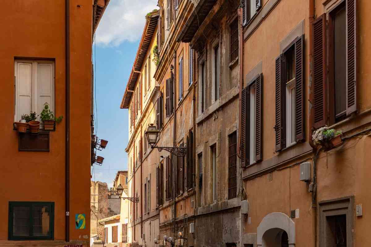 Case in un quartiere di Roma