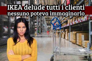 donna arrabbiata, magazzino ikea, scritta